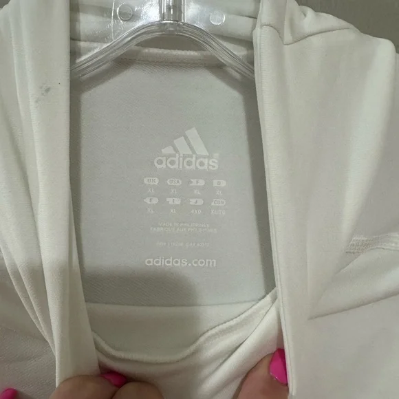 Men's Adidas ClimaWarm Long Sleeve White Techfit Mock Neck. Size XL - Picture 3 of 7